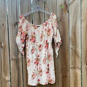 Take 50% OFF- Style House Floral Mini Dress, Size-L